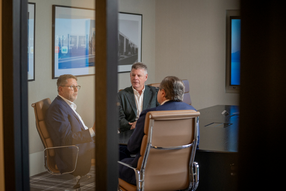 Daryl in meeting with clients