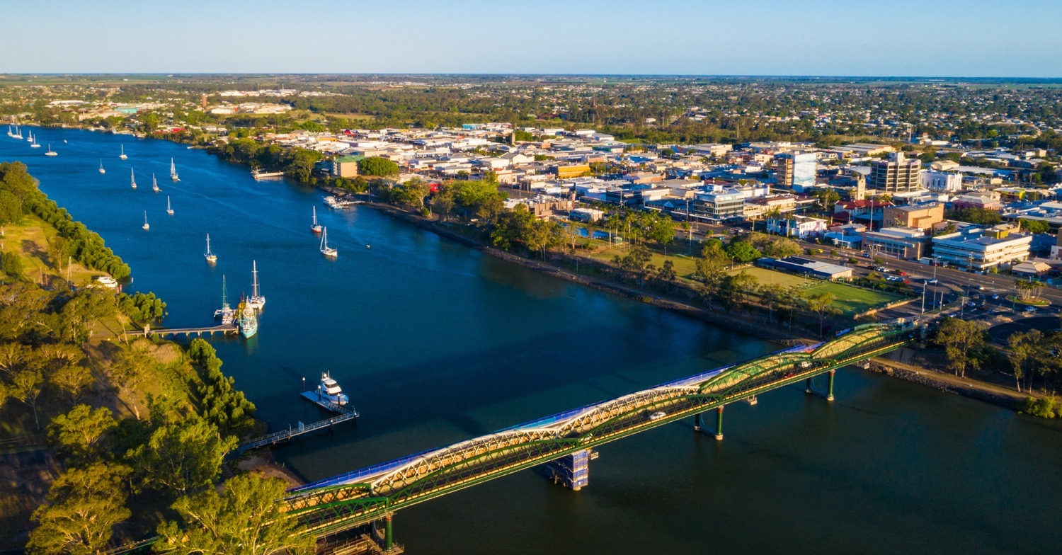 Aerial of Bundaberg-1