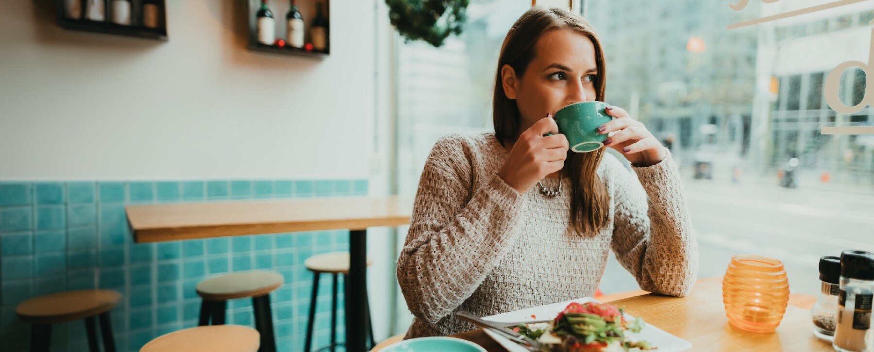 Women having coffee