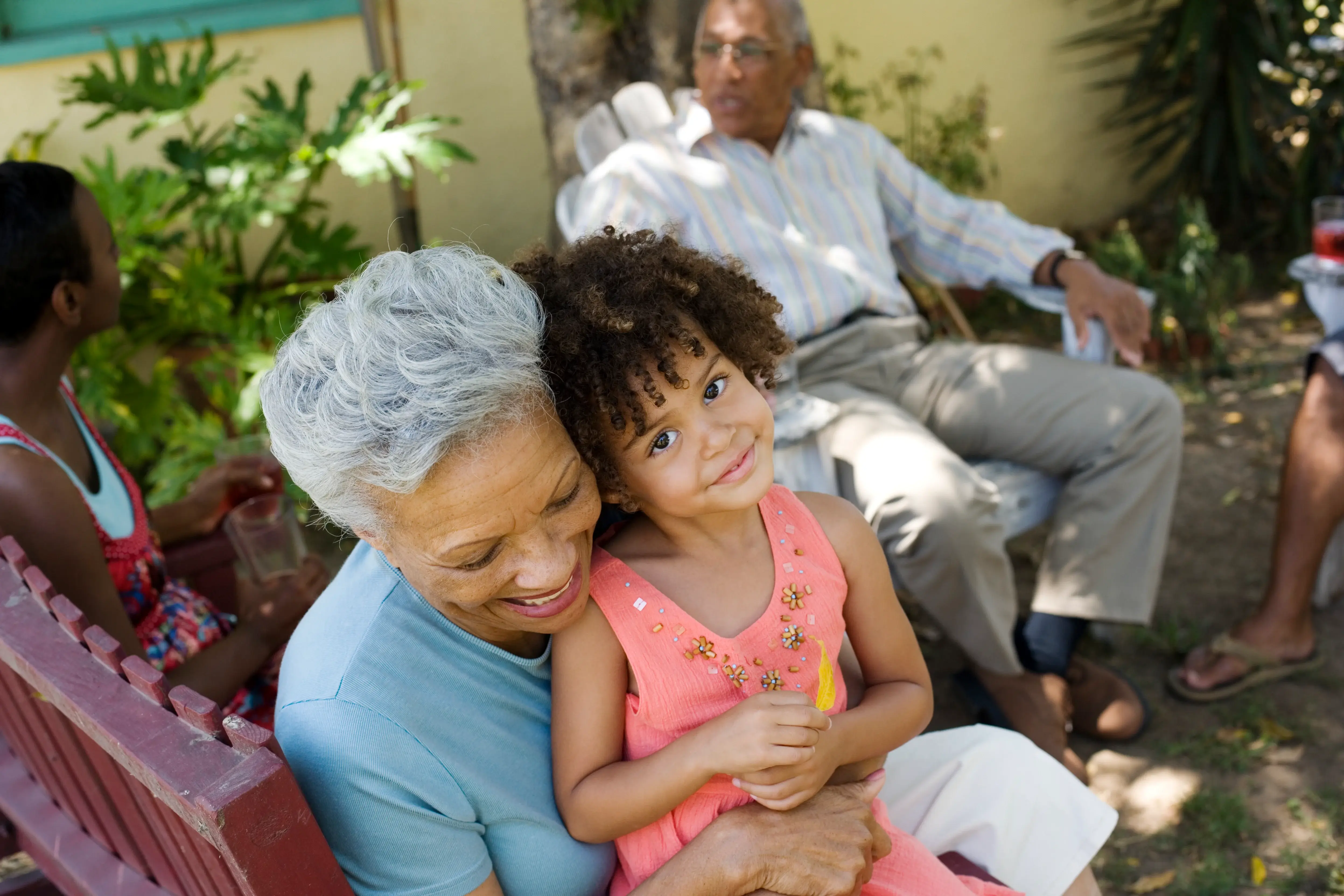 Grandma and granddaughter 