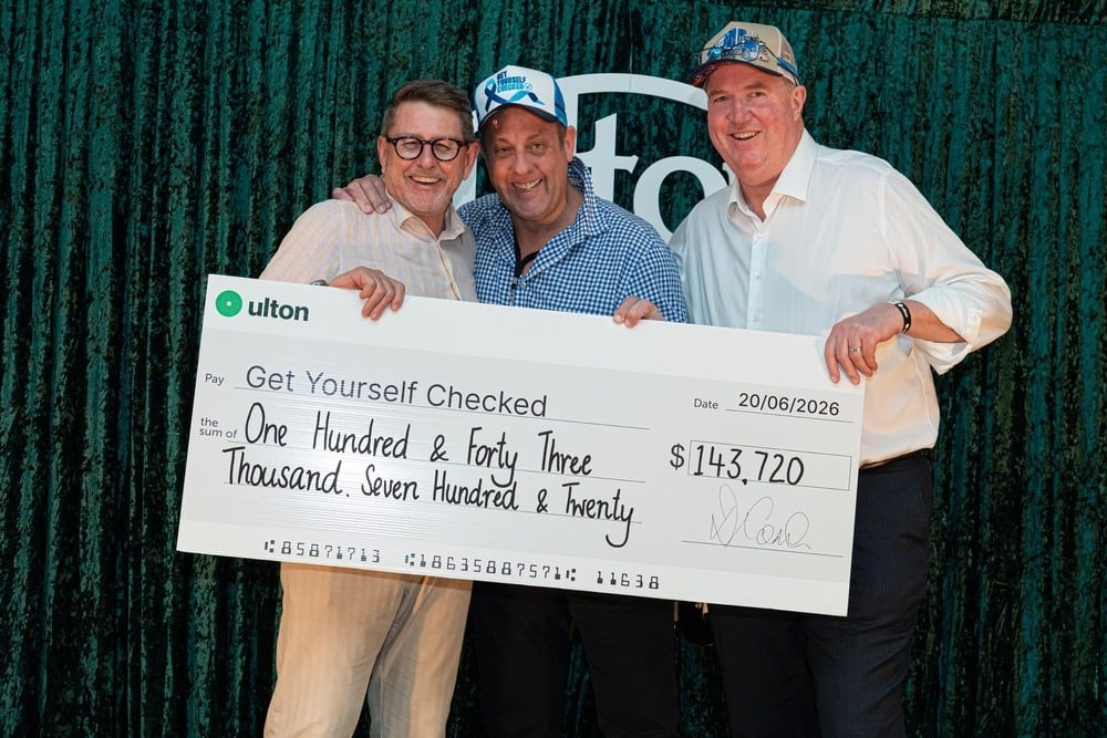 Ulton Race Day Get Yourself Checked Cheque Presentation-1